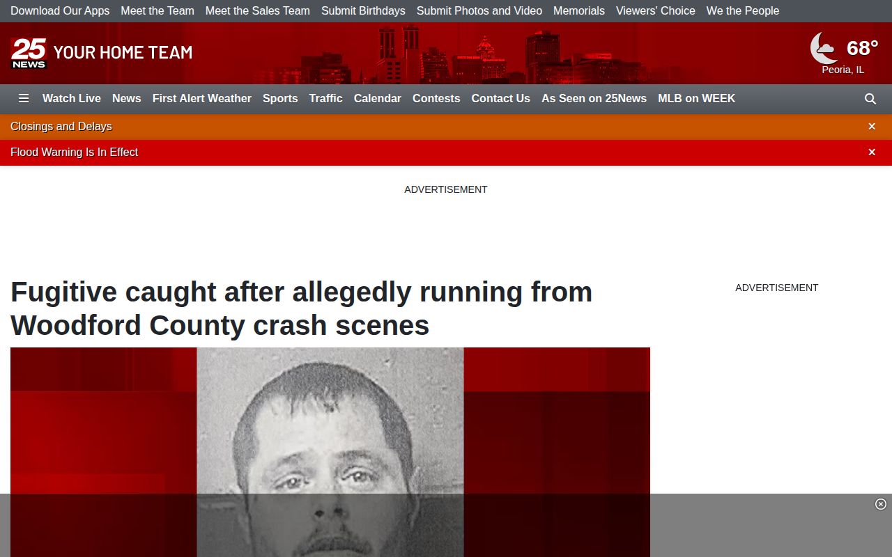 25NewsNow Woodford County arrest report with agency image context